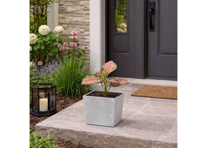 Γλάστρα - κασπώ Urbi beton effect γκρι Y23,5x24x24εκ. Γλάστρα - κασπώ Urbi beton effect γκρι Y23,5x24x24εκ.