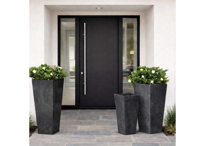 Γλάστρα - κασπώ Urbi beton effect ανθρακί Y55x29,5x29,5εκ. Γλάστρα - κασπώ Urbi beton effect ανθρακί Y55x29,5x29,5εκ.