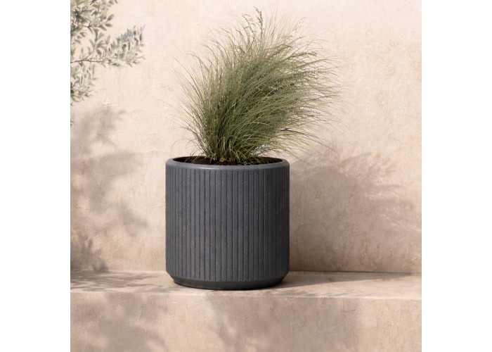 Γλάστρα - κασπώ Coro γραφίτης Y30xΦ30εκ.