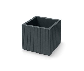 Γλάστρα - κασπώ Coro τετράγωνη γραφίτης Y36x40x40εκ. Γλάστρα - κασπώ Coro τετράγωνη γραφίτης Y36x40x40εκ.