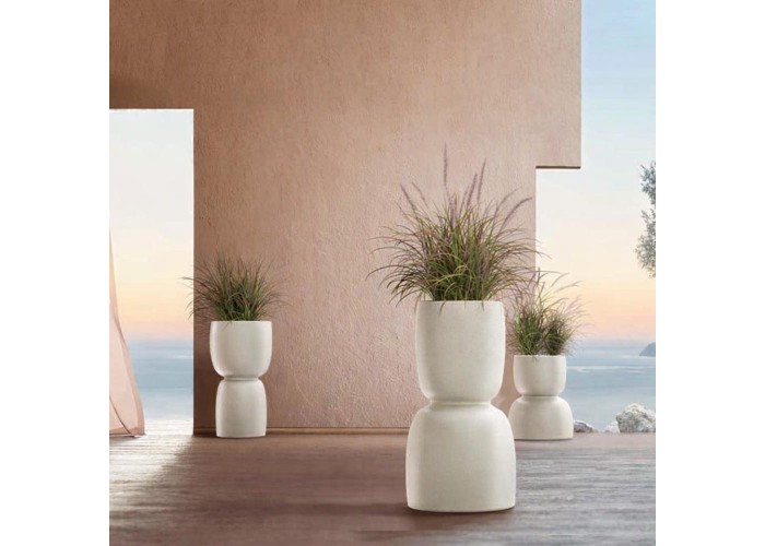 Γλάστρα - κασπώ Duala μπεζ Y41xΦ30εκ.