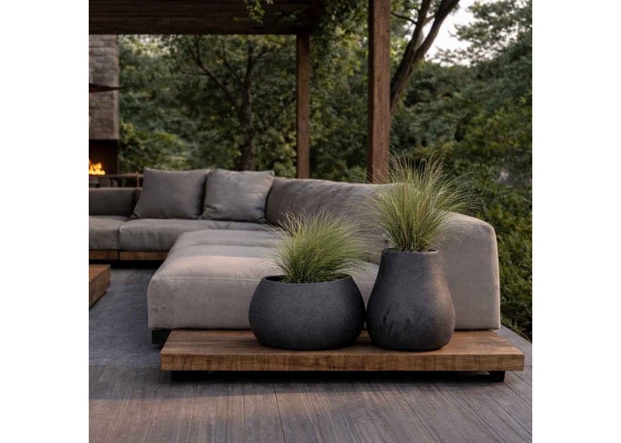 Γλάστρα - κασπώ Evolia γκρι Y38x60x50εκ. Γλάστρα - κασπώ Evolia γκρι Y38x60x50εκ.