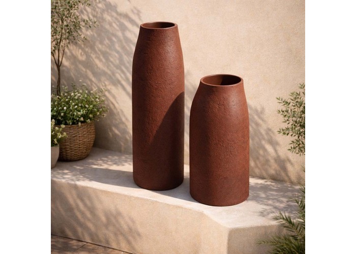 Γλάστρα - κασπώ Epocco ώχρα Y70xΦ38εκ.