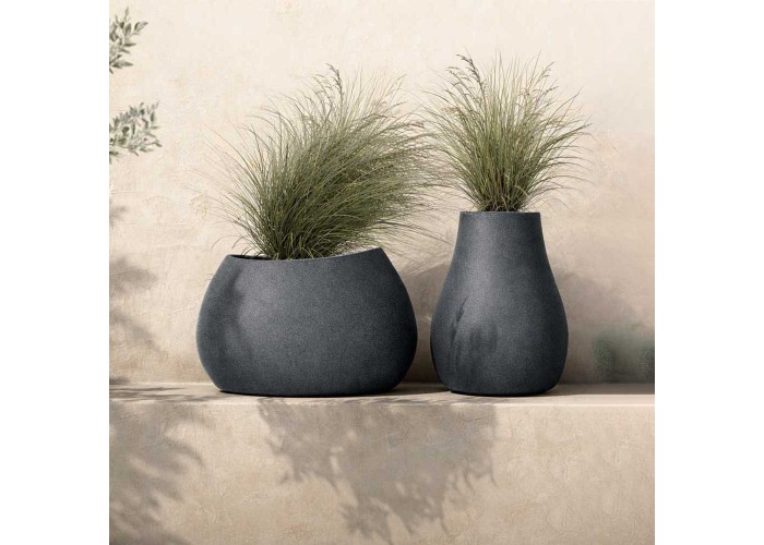 Γλάστρα - κασπώ Evolia γκρι Y50x40x40εκ. Γλάστρα - κασπώ Evolia γκρι Y50x40x40εκ.