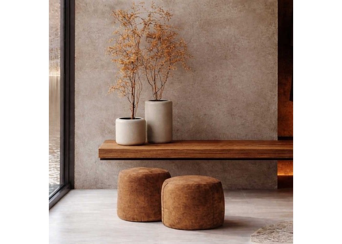 Γλάστρα - κασπώ Ulpho ψηλή μπεζ Y45xΦ40εκ. Γλάστρα - κασπώ Ulpho ψηλή μπεζ Y45xΦ40εκ.