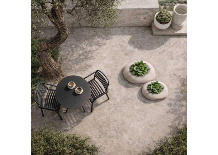 Γλάστρα - κασπώ Yeke μπεζ Υ24x50x40εκ. μικρή