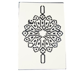 Στένσιλ Α4 απο πολυπροπυλένιο μοτίβο αστέρι Στένσιλ Α4 απο πολυπροπυλένιο μοτίβο αστέρι