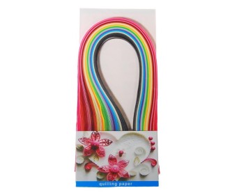 Quilling paper 4mm, 18χρώματα, 39εκ. μήκος Quilling paper 4mm, 18χρώματα, 39εκ. μήκος