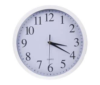 Ρολόι τοίχου Ø27εκ. λευκό Ρολόι τοίχου Ø27εκ. λευκό