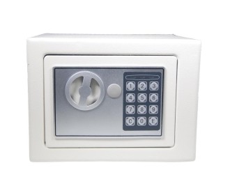 Χρηματοκιβώτιο με συνδυασμό - κλειδί λευκό Υ20x24x18εκ Χρηματοκιβώτιο με συνδυασμό - κλειδί λευκό Υ20x24x18εκ