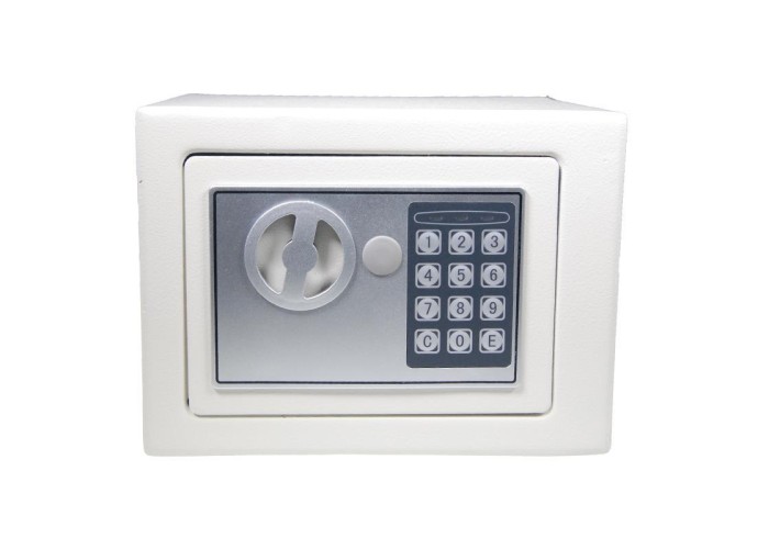 Χρηματοκιβώτιο με συνδυασμό - κλειδί λευκό Υ20x24x18εκ Χρηματοκιβώτιο με συνδυασμό - κλειδί λευκό Υ20x24x18εκ