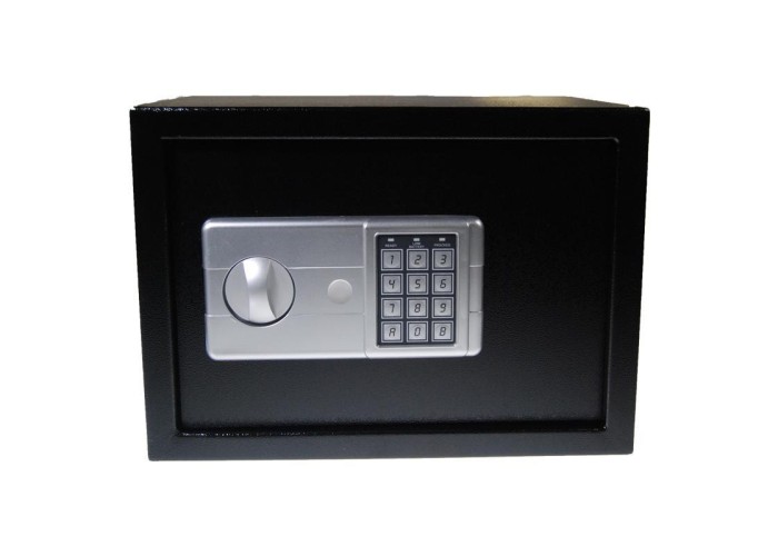 Χρηματοκιβώτιο με συνδυασμό - κλειδί  μαύρο Υ16,8x22,8x17εκ. Χρηματοκιβώτιο με συνδυασμό - κλειδί  μαύρο Υ16,8x22,8x17εκ.