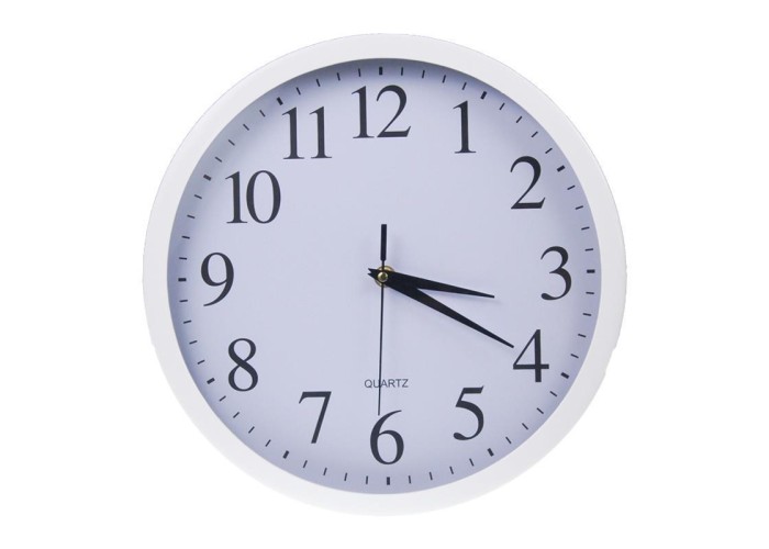 Ρολόι τοίχου Ø22εκ. λευκό