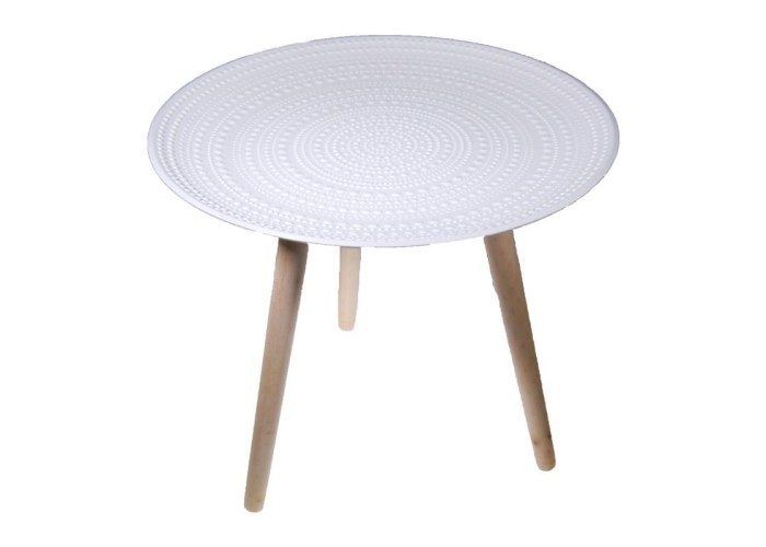 Τραπέζι ξύλινο στρόγγυλο Υ42x49εκ. με 3 πόδια Τραπέζι ξύλινο στρόγγυλο Υ42x49εκ. με 3 πόδια