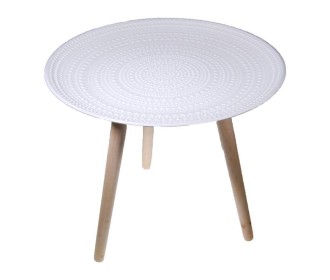 Τραπεζάκι ξύλινο Nextdeco λευκό Υ42x40εκ Τραπεζάκι ξύλινο Nextdeco λευκό Υ42x40εκ