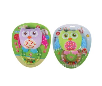 Λούτρινη κουδουνίστρα 14εκ. 2 σχέδια