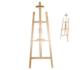 Καβαλέτο ζωγραφικής ξύλινο Υ145x55εκ.