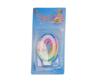 Κεράκια γενεθλίων Νο 0 σε blister