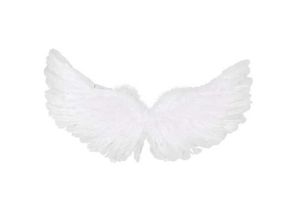 Φτερά και στέκα αγγέλου λευκά 75εκ.