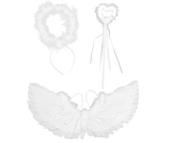 Φτερά αγγέλου,Y36x60εκ και φωτοστέφανο και ραβδί νεράιδας Φτερά αγγέλου,Y36x60εκ και φωτοστέφανο και ραβδί νεράιδας