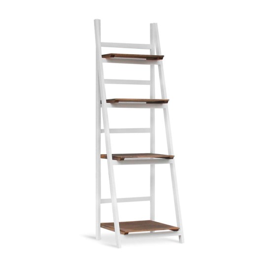 Ραφιέρα ξύλινη Nextdeco με 4 ραφάκια λευκή Y111x42x34,7εκ Ραφιέρα ξύλινη Nextdeco με 4 ραφάκια λευκή Y111x42x34,7εκ