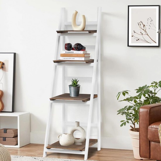 Ραφιέρα ξύλινη Nextdeco με 4 ραφάκια λευκή Y111x42x34,7εκ Ραφιέρα ξύλινη Nextdeco με 4 ραφάκια λευκή Y111x42x34,7εκ