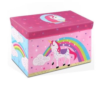 Κουτί αποθήκευσης υφασμάτινο μονόκερος Υ35x60x30εκ.