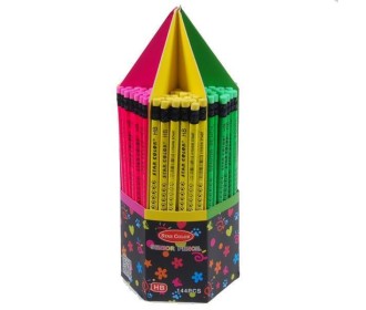 Mολύβι HB σε 6 φωσφορούχα χρώματα