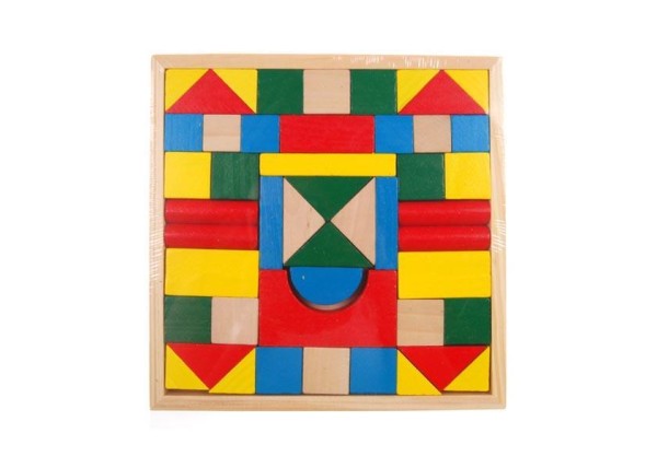 Τουβλάκια ξύλινα χρωματιστά 48τεμ. 21x21εκ. Τουβλάκια ξύλινα χρωματιστά 48τεμ. 21x21εκ.