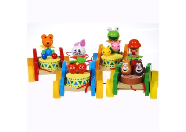 Συρόμενο αυτοκινητάκι ξύλινο 13,5x11x12εκ. κοκτέηλ 4 σχέδια Συρόμενο αυτοκινητάκι ξύλινο 13,5x11x12εκ. κοκτέηλ 4 σχέδια