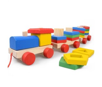 Τρενάκι συρόμενο ξύλινο Υ9x32x5.5εκ.