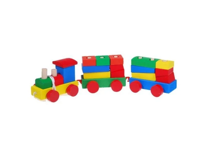 Τρενάκι συρόμενο ξύλινο Υ7,5x33,5x7εκ.