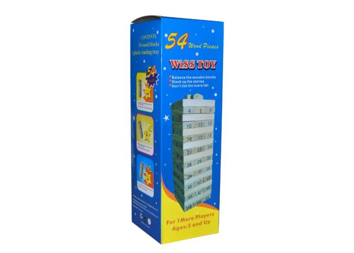 Επιτραπέζιο Jenga ξύλινο 54 τεμαχίων Υ26,5x7,5x7,5εκ. Επιτραπέζιο Jenga ξύλινο 54 τεμαχίων Υ26,5x7,5x7,5εκ.