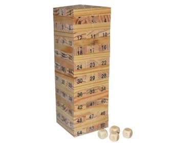Επιτραπέζιο Jenga ξύλινο 54 τεμαχίων Υ26,5x7,5x7,5εκ.