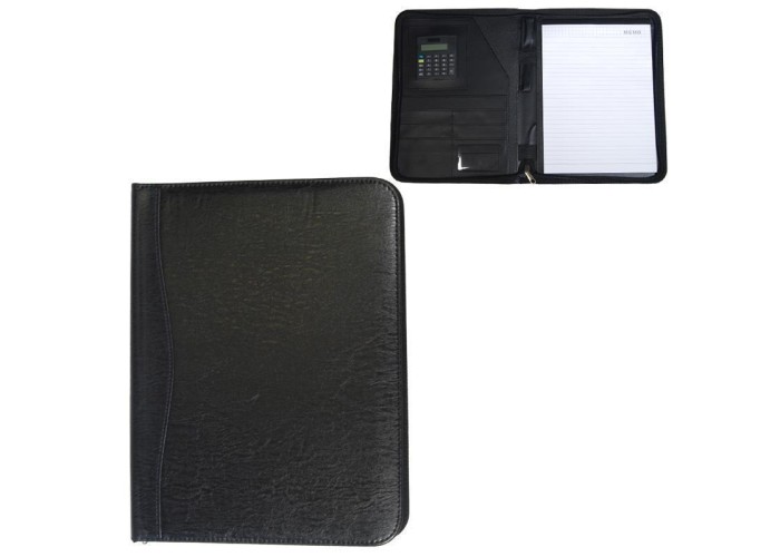 Portfolio με φερμουάρ μαύρο 25,5x32,5x2εκ.
