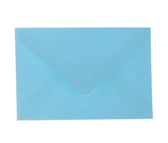 Φάκελοι αλληλογραφίας γαλάζιοι πακέτο 20 τεμ. 7,5x11εκ.