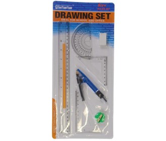 Σετ χάρακες με διαβήτη και μολύβι 8 τεμαχίων