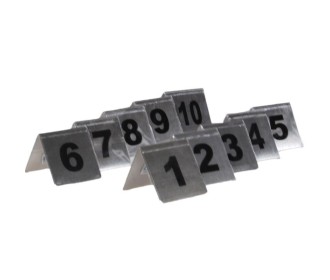Αριθμοί τραπεζιού inox τύπου Λ, σετ 1-10 Υ7x7εκ. βάση Αριθμοί τραπεζιού inox τύπου Λ, σετ 1-10 Υ7x7εκ. βάση