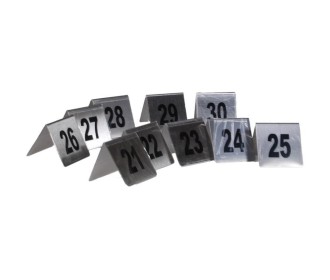 Αριθμοί τραπεζιού inox τύπου Λ, σετ 21-30 Υ5x5εκ. βάση Αριθμοί τραπεζιού inox τύπου Λ, σετ 21-30 Υ5x5εκ. βάση