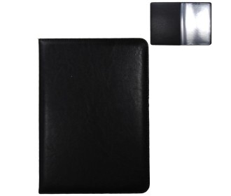 Μενού εστιατορίου PU μαύρο Υ29,7x21εκ.