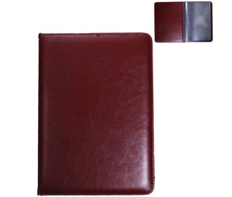 Μενού εστιατορίου PU μπορντώ Υ26x18,5εκ.