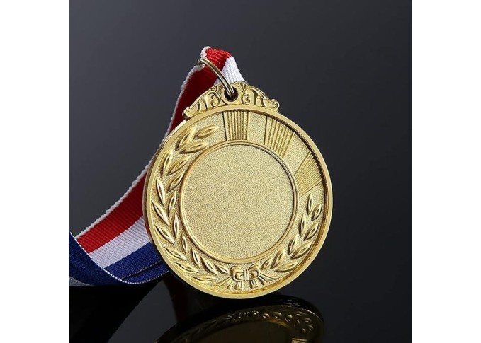 Μετάλλιο επιχρυσωμένο Ø5εκ. Μετάλλιο επιχρυσωμένο Ø5εκ.