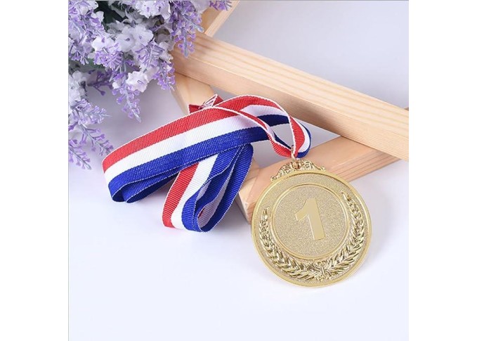 Μετάλλιο επιχρυσωμένο Ø5εκ. Μετάλλιο επιχρυσωμένο Ø5εκ.