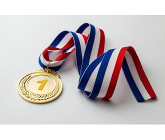 Μετάλλιο επιχρυσωμένο Ø5εκ.