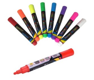 Μαρκαδόροι υγροί για γυαλί πακέτο 8 χρώματα κοκτέηλ Μαρκαδόροι υγροί για γυαλί πακέτο 8 χρώματα κοκτέηλ