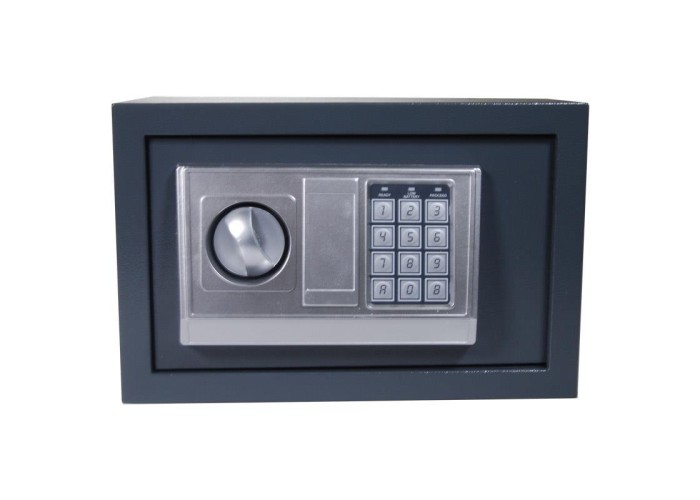 Χρηματοκιβώτιο με συνδυασμό και κλειδί γκρι Υ20x31x20εκ. βάθος Χρηματοκιβώτιο με συνδυασμό και κλειδί γκρι Υ20x31x20εκ. βάθος