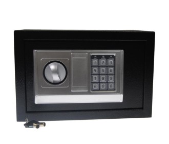 Χρηματοκιβώτιο με συνδυασμό και κλειδί μαύρο Υ20x31x20εκ. βάθος Χρηματοκιβώτιο με συνδυασμό και κλειδί μαύρο Υ20x31x20εκ. βάθος