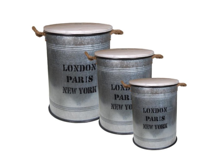 Σετ 3 σκαμπώ Υ52x40εκ. - Υ46.5x33,5εκ. - Υ42x27εκ.