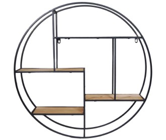 Ράφι επιτοίχιο Nextdeco μαύρο 70x70x15εκ. Ράφι επιτοίχιο Nextdeco μαύρο 70x70x15εκ.