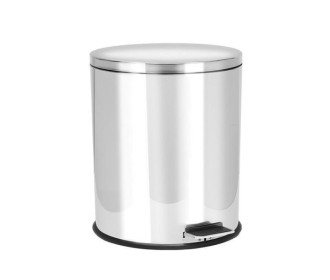 Κάδος απορριμάτων inox με πεντάλ 12l. Y38εκ. Ø24,5εκ. Κάδος απορριμάτων inox με πεντάλ 12l. Y38εκ. Ø24,5εκ.